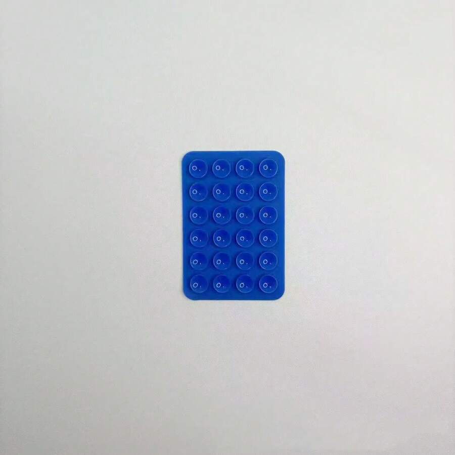 24 pièces Tapis de ventouse en silicone unilatéral minimaliste, support de téléphone portable amovible antidérapant (convient aux surfaces lisses en verre, carrelage céramique et autres, nettoyer la surface du produit avant utilisation pour une durée d'utilisation plus longue)