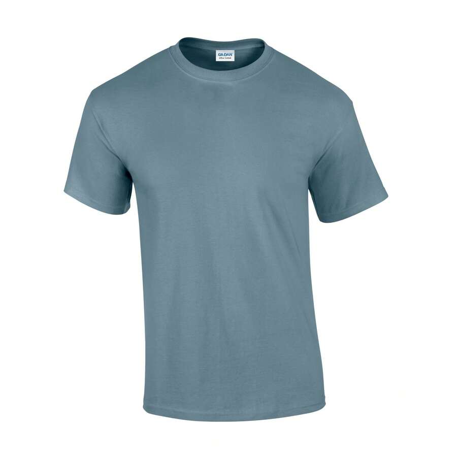Gildan Unisex Adult Ultra Cotton TShirt (Stone Blue) - 霧霾藍 - 查看 1