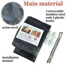 Collapsible Breathable Pet Dog Gate, Stairs Fence, Doorway Stair Barrier Net