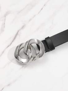 Chain Design Buckle Belt Halloween Summer, School Fall, Autumn, Halloween - Black - View 6