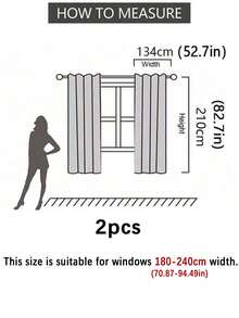 1 件遮光薄纱窗帘，实用多用途，适用于阳台、客厅和度假屋