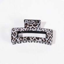 4 Stücke/2 Stücke/1 Stück Leopard Muster Haarclips, Leopard Muster Haarklammern, schicke karierte Haarspangen, einfache quadratische Haraccessoires, geeignet für Lässig und täglichen Gebrauch, Rückkehr zur Schule