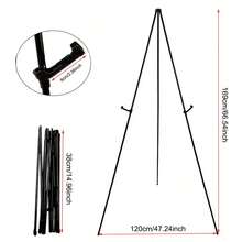 1pc High-Quality Metal Tripod Display Stand, Foldable, Height Adjustable, Non-Slip, Suitable For Wedding Party Decor, Telescopic Metal Easel Tripod, Foldable, Applicable For Signs, Wedding Photos, Home Posters, Etc. - Multicolor - View 14