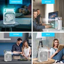 Ventilador CLR.64 con Tanque de Agua Portátil USB con Luz LED ELE-GATE - Blanco - Ver 5