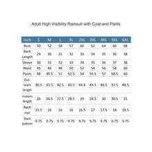 M.G.I. Adult High Visibility Rainsuit With Coat And Pants