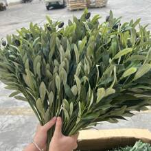 1 buc ramură de măslin artificială, aranjament floral pentru decorarea casei, frunze verzi cu fructe, decor pentru camera de zi, umplutură pentru vaze DIY, verdeață în ghiveci, consumabile pentru evenimente și festivaluri, plante artificiale
