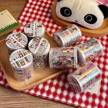 Nostalgic Showa Era Inspired Food Planner Stickers, Retro Style Cut-Out Film Decorative Labels For Scrapbooking - one-size - View 6