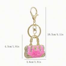 Mini Sparkling Rhinestone Enamel Keychain Purse Bag Backpack Pendant Charm - Fashionable And Functional Accessory For Women - Perfect Gift Idea Y2K Beach Accessories Daisy