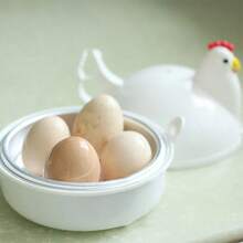 Lovely Chicken Shaped Egg Boiler Steamer 4 Eggs 1Egg Microwave Egg Cooker Cooking Tool Kitchen Accessories