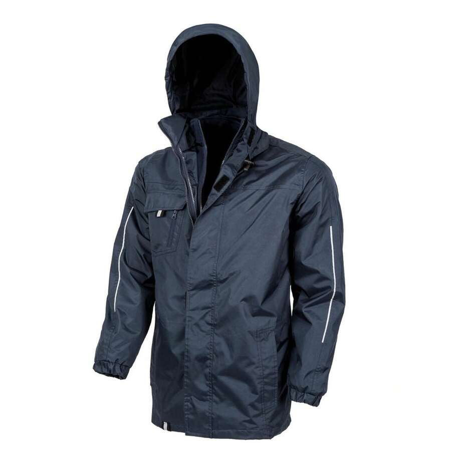 Result Womens/Ladies Transit 3 In 1 Printable Jacket (Navy) - Navy Blue - View 1
