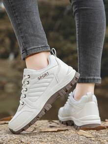 2025 New Women's Hiking Boots - Slip-Resistant Lace-Up Durable Outdoor Shoes, Suitable For Hiking, Trail Running And Trekking | Anti-Slip And Wear-Resistant Design, Great Mother's Day Gift For Mom - White - View 4