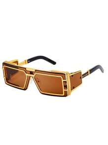 New Fashionable Retro Street Tech Futuristic High-End Fashion Glasses For Men, Personalized Suitable For Everyday Wear And Going Out
