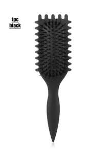 Cepillo modelador de rizos, Cepillo modelador de rizos universal, El cepillo modelador de rizos es especialmente adecuado para el cabello rizado, da forma a rizos glamorosos, la nueva opción para el cabello rizado, da forma y estilo a los rizos tanto para mujeres como para hombres, reduce el tirón y la separación de los rizos