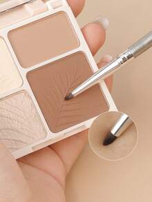 RANCAI 1/2/4/6/8支装眼线晕染刷扁平眼线刷，适用于眼影刷，迷你眼线刷，适合粉状、凝胶状、膏状、液体遮瑕膏，可用于晕染眼部轮廓、提亮眼角，是女士节日礼物的理想之选。另有眉刷、眼影刷等多种用途。