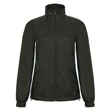 B&C Womens/Ladies ID.601 Midseason Windbreaker (Black) - Coffee Brown - View 1