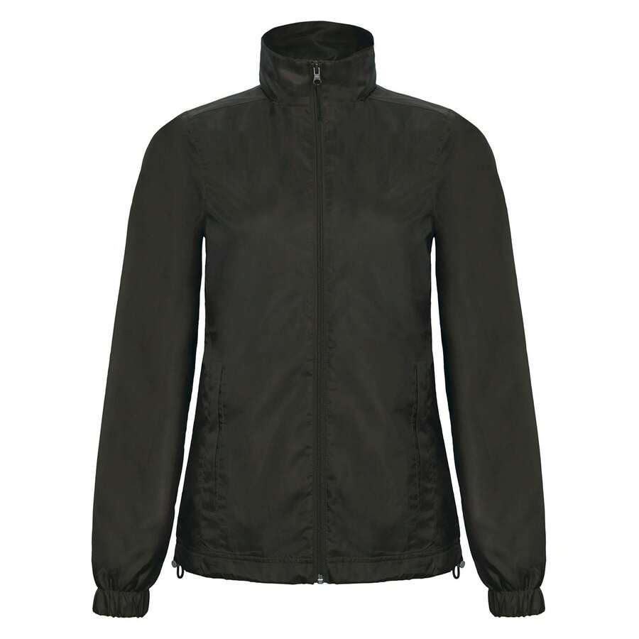B&C Womens/Ladies ID.601 Midseason Windbreaker (Black) - Coffee Brown - View 1