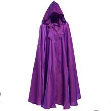Medieval Cloak; Wizard Robe; Death Role-Play Performance Costume. Halloween Black Cape