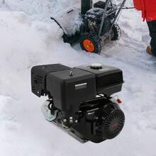 ONEUTRALON 4-Stroke 420cc 15HP OHV Horizontal Shaft Gas Engine Recoil Start Go Kart Motor - Black - View 5