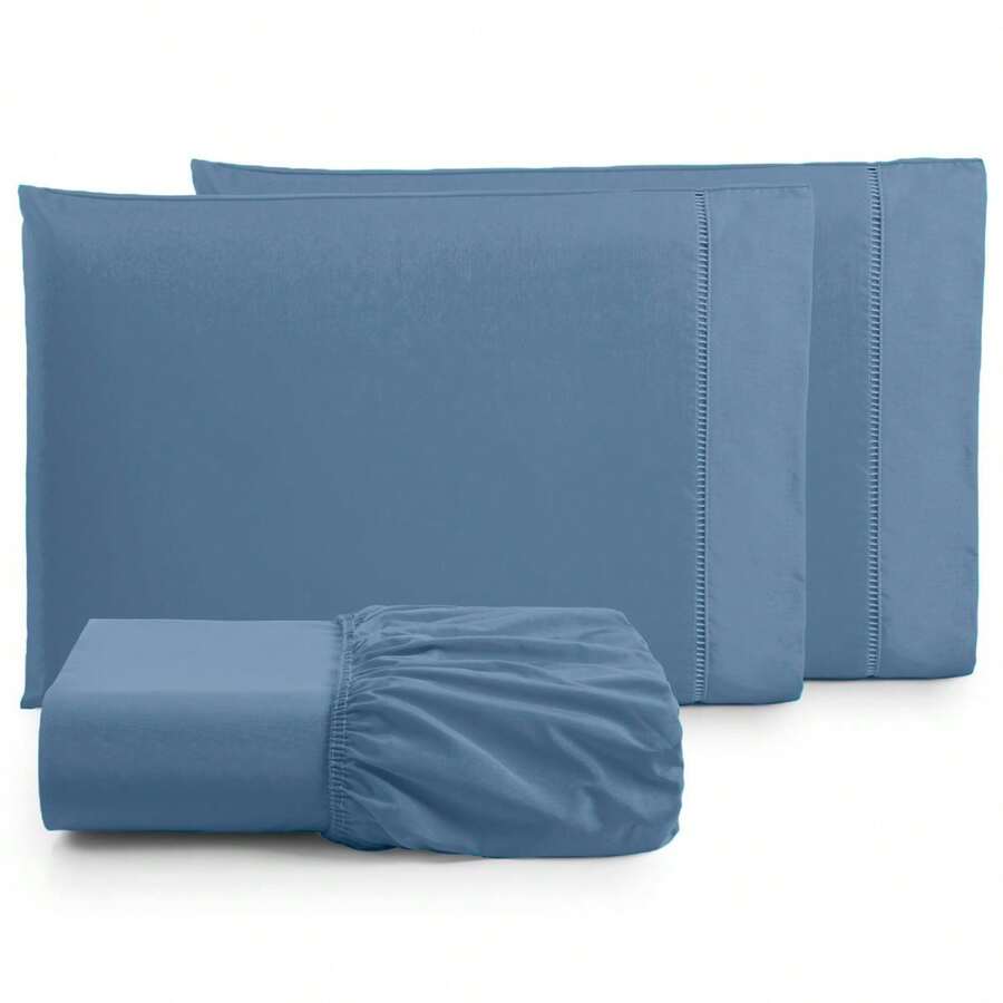 Sheet Sets With Pillowcases - 藍色 - 查看 1