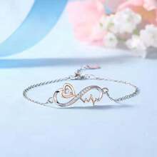1pc 16th Infinity Heartbeat Bracelet With Card And Box Gift, 16th Birthday Gift - Happy Sweet 16th - View 3