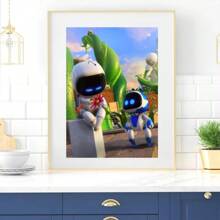 1pc Wall Arts Posters Frameless Modern Game Astro Bot Poster Home Room Decor Livingroom Bedroom Aesthetic Art Wall Painting Stickers