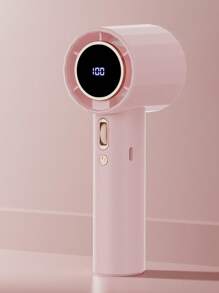 AOYI Portable Fan Handheld, Mini Turbo Fans, Summer Personal Cooling Fan, 1-100 Speed Adjustable, 1800mAh Rechargeable Battery, Strong Wind, Digital Display, For Work, Study, Home, Office, Travel, Beach, Vacation