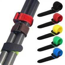 10/15/20PCS Fishing Rod Tie Strap - Hook & Loop Suspender Fastener For Outdoor Fishing Tools (Color Random Delivery)