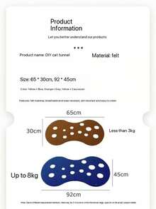 Foldable Cat Tunnel Maze Toy, Imitation Pet Scratching Board, Collapsible Paper Tunnel For Cats To Play, Nap And Scratch - Multicolor - View 2