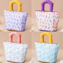 1pc Cute Printed Insulated Lunch Bag, Large Capacity Thick Thermal Food Container Tote, Portable Lunch Box Holder - Multicolor - View 6