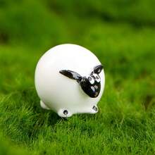 5 قطع/مجموعة من منحوتات راتنج الطحالب المصغرة، شكل خراف صغيرة واقعية جميلة ديكور للزينة المنزلية الهدايا