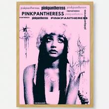 1 幅歌手粉红豹美学墙艺术高清帆布印刷海报适合家庭客厅装饰画无框