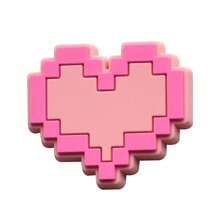 10 pièces Charms pour chaussures roses aléatoires en PVC, charms roses pour chaussures pour la décoration des chaussures