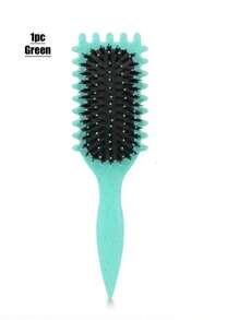 Cepillo modelador de rizos, Cepillo modelador de rizos universal, El cepillo modelador de rizos es especialmente adecuado para el cabello rizado, da forma a rizos glamorosos, la nueva opción para el cabello rizado, da forma y estilo a los rizos tanto para mujeres como para hombres, reduce el tirón y la separación de los rizos