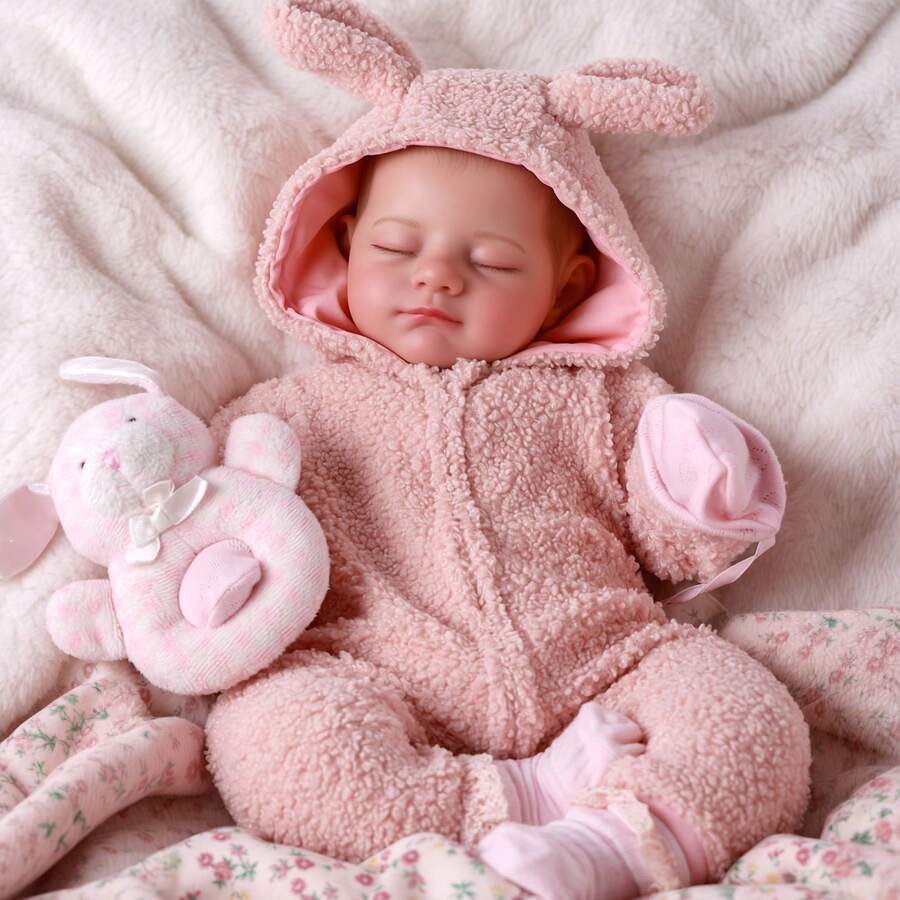 BABESIDE Reborn Dolls - 18-in Full Silicone Reborn Baby Girl Realistic-Lifelike Baby Doll