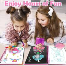 1 Set di quaderni per disegno e pittura con foglio di lamina dorata, materiale per viaggi, regalo per bambini