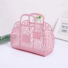 1pc Customizable Laundry Baskets: Multifunctional Organizers For Every Need Custom-Designed Laundry Baskets Double As Bathroom Carryalls. Our Wall - Mounted Storage Bins Are Perfect For The Washroom, Holding Toiletries. Additionally, They Transform Into Reusable Beach Bags-An Ideal Pick For Women!