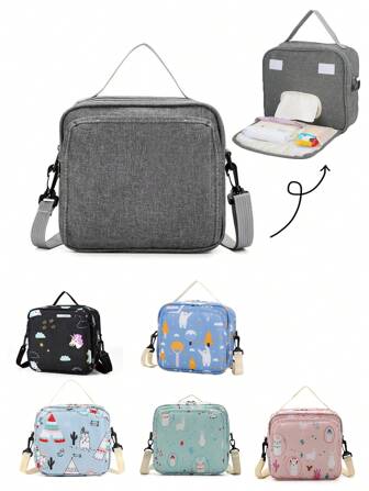 大容量婴儿尿布包，便携式尿布手拿包收纳袋，妈妈专用单肩包