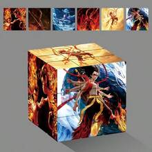 1pc Creative Mini Cartoon Nezha Magic Cube, Unique Quirky Cartoon Office Stress Relief Puzzle Toy - Multicolor - View 11
