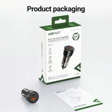 ACEFAST ACEFAST 60W Dual-Port Car Charger USB-C PD3.0 & USB-A QC3.0 Fast Charger Adapter For Phones Tablets