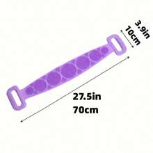 1 Stück weiches Silikon Rückenmassagebürste, für tägliches Körperpeeling und Massage - ideal für Dusche und Badezimmer - unisex