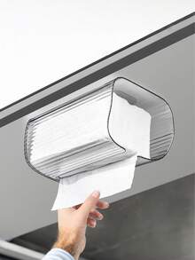 1 Stück transparente Luxus-Acryl-Taschentuchbox, wandmontierte wasserdichte Taschentuchaufbewahrungsbox für Badezimmer, bohrfreies Design, Küche, Badezimmer, Toilette, Wohnzimmer Schreibtisch Papierbox, Taschen, Make-up-Tasche, Waschtisch, Reise, Make-up-Tasche, Aufbewahrung, Make-up-Organizer, Make-up-Taschen, Kulturbeutel, Schreibtischorganizer, Kosmetiktasche, Make-up-Beutel, Make-up-Organizer, Waschtischzubehör, Make-up-Beutel, Make-up-Taschen, Schmuckkasten, Beutel, Make-up-Pinselhalter, Pinselhalter, Parfümorganisator, Beuteltasche, Geschenke für Frauen, Weihnachtsgeschenke, Geschenkideen für Frauen, Raumdekoration - Transparent - Übersicht 10