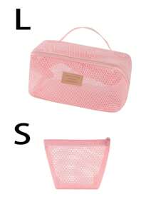 Nylon Mesh Cosmetic Bag,Travel Make Up Bag,Beach Bags For Women,Travel Bags For Women,Travel Organizer Bags,Toiletry Bag,Organization And Storage,Travel Accessories,Travel Essentials,Cruise Essentials,Bathroom Storage, Jewelry Storage, Lip Gloss Storage, Nail Polish Storage, Cosmetics Storage,Mother's Day Gifts, Easter Gifts