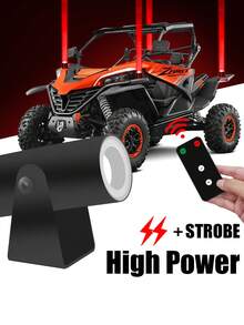 3-Inch LED Whip Lights Without Whip Antenna Remote Control Neon Lights For Off-Road Vehicles, Trucks, And SUVs, Rear Collision Lights - Red Light (pair) - View 2