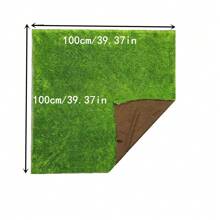 1 pièce de mousse artificielle, mousse réaliste faite de tissu doux, respirante, plante verte en polyester, outil d'artisanat pour arrangements floraux, tapis de mousse pour paysagisme extérieur, décoration pour la maison, décor pour toile de fond d'exposition, micro-paysage