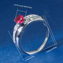 1pc S925 Silver Retro Style Women's Ring With Lab-Grown Red Gemstone, Luxurious Elegant, Niche Design, Ideal For Party, Daily Wear, Vacation, Mother's Day Gift