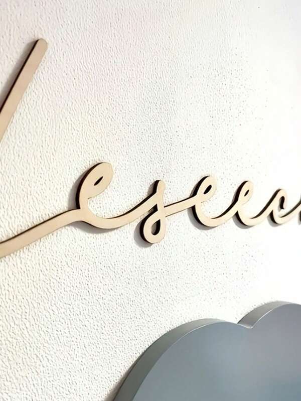 Customized Laser Cut Wooden Name Plate, Traditional Style, Wall-Mountable Decorative Plaque, Suitable For Bedroom, No Power Supply Required