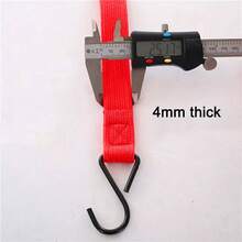 5 Pack Heavy Duty Flat Elastic Rope Bungee Cords With Hooks For Luggage/Car/Tent - 1 - 查看 7
