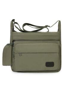 Bolso de hombro de gran capacidad y multicapa para hombre, nuevo bolso casual de viaje multicapa para negocios de hombre