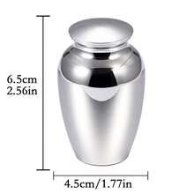 Small Urns For Human Ashes Mini Urns For Human Ashes Small Keepsake Urns Aluminum Alloy Mini Waterproof Memorial Cremation Container Jar For Memorial Human Pet Ashes - Multicolor - View 2