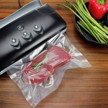 RAF 100 peças/50 peças/10 peças Sacos a Vácuo, Sacos a Vácuo para Alimentos, Sacos a Vácuo para Preservação, Sacos de Armazenamento Selados a Vácuo, Sacos para Armazenamento em Freezer e Micro-ondas, Utensílios de Cozinha Domésticos e Sacos de Preservação a Vácuo Adequados para Várias Máquinas de Vácuo